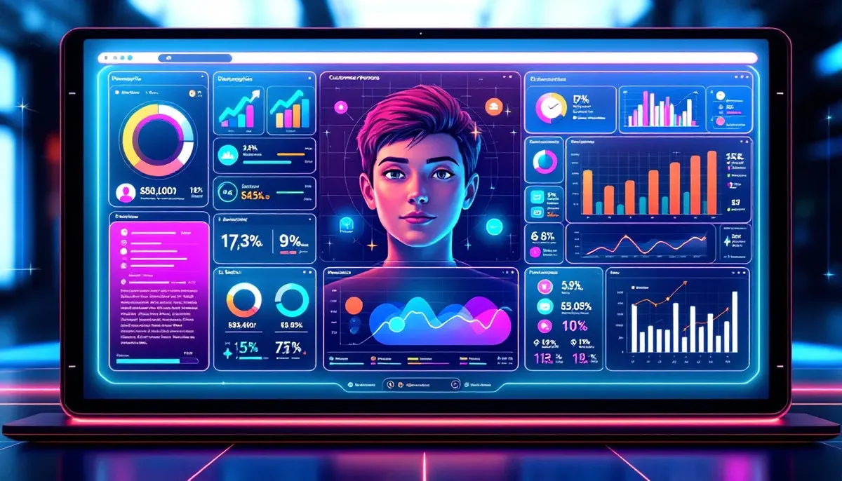 A creative depiction of detailed customer personas being created.
