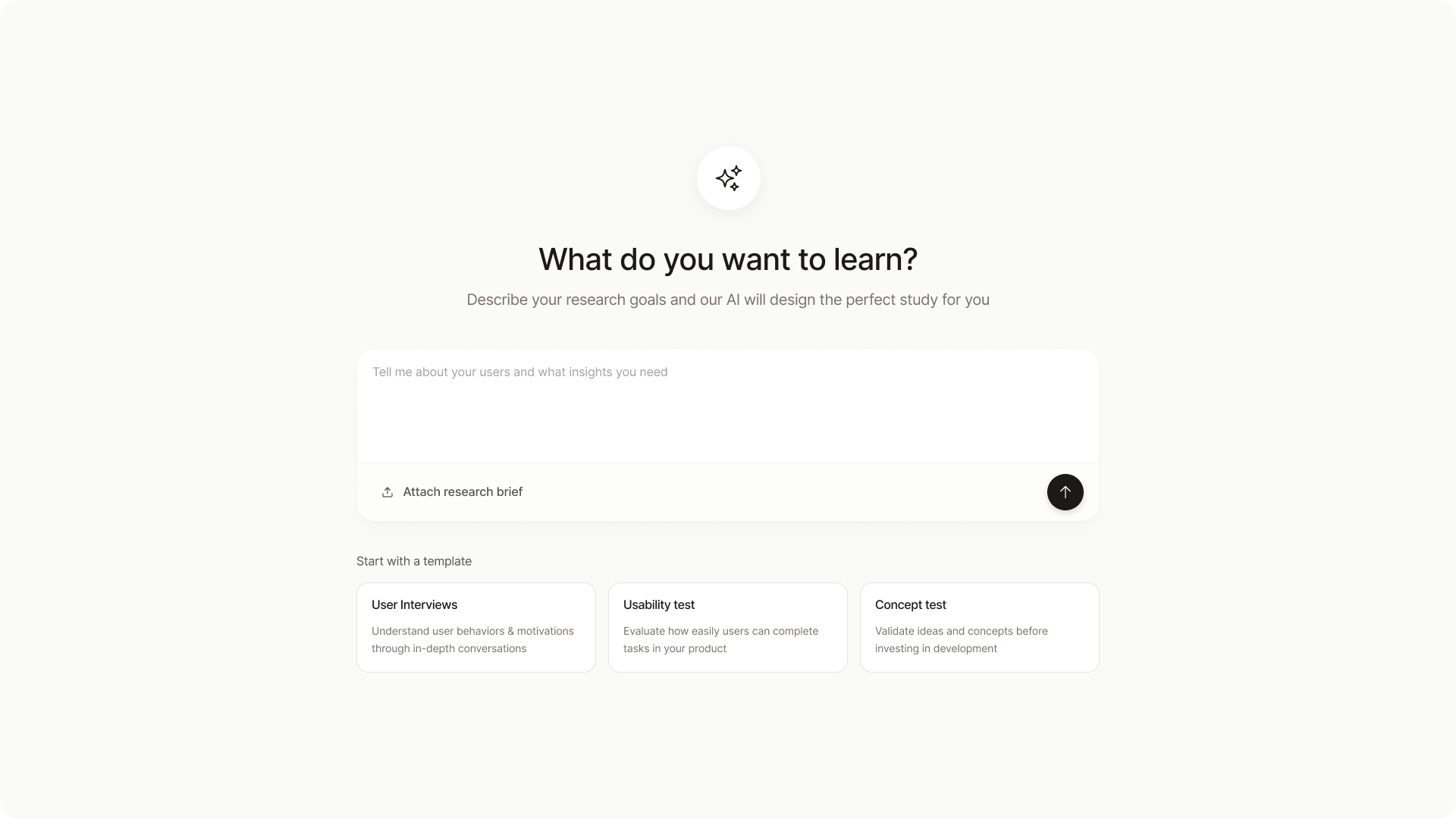 AI Assistant - Design research in minutes